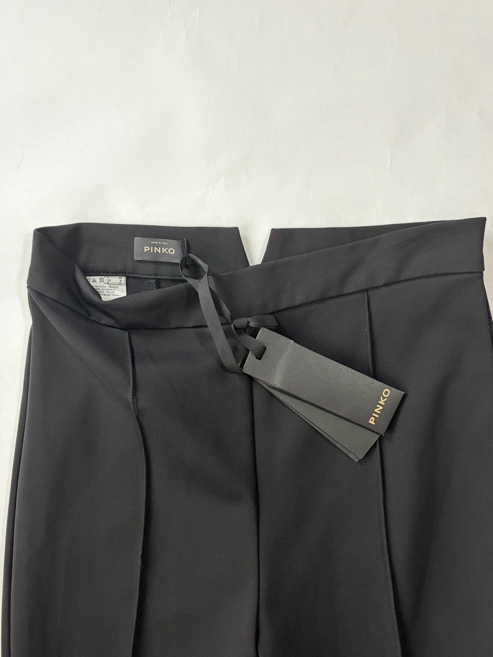 Pinko Mandarino Pantalone Black Scuba Pants-size 4 - Picture 8 of 14
